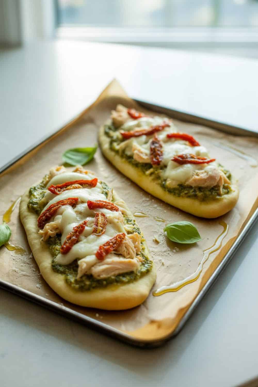 Chicken Pesto Flatbread