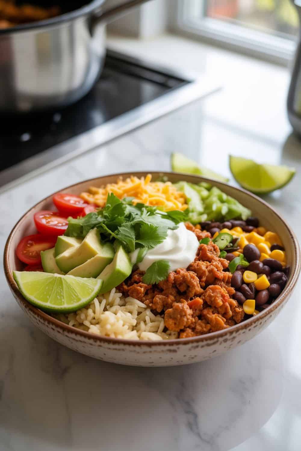Ground Turkey Taco Bowl