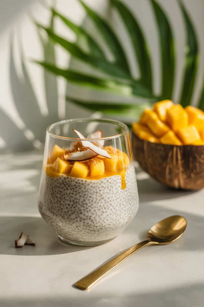 Mango Coconut Chia Pudding