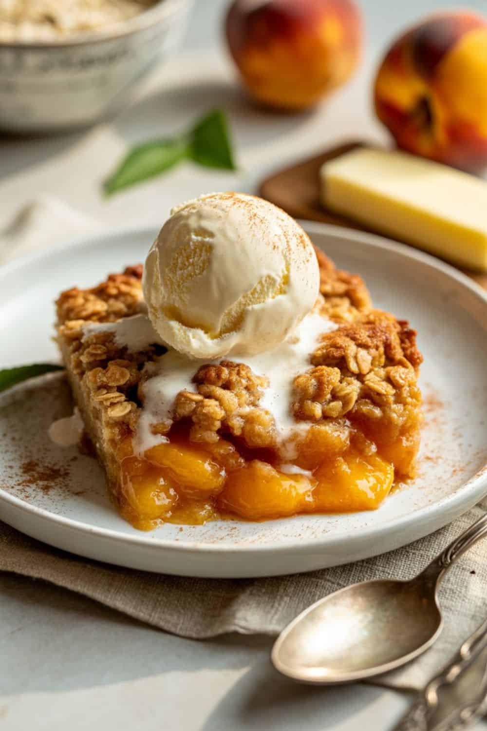 Peach Cobbler Crisp