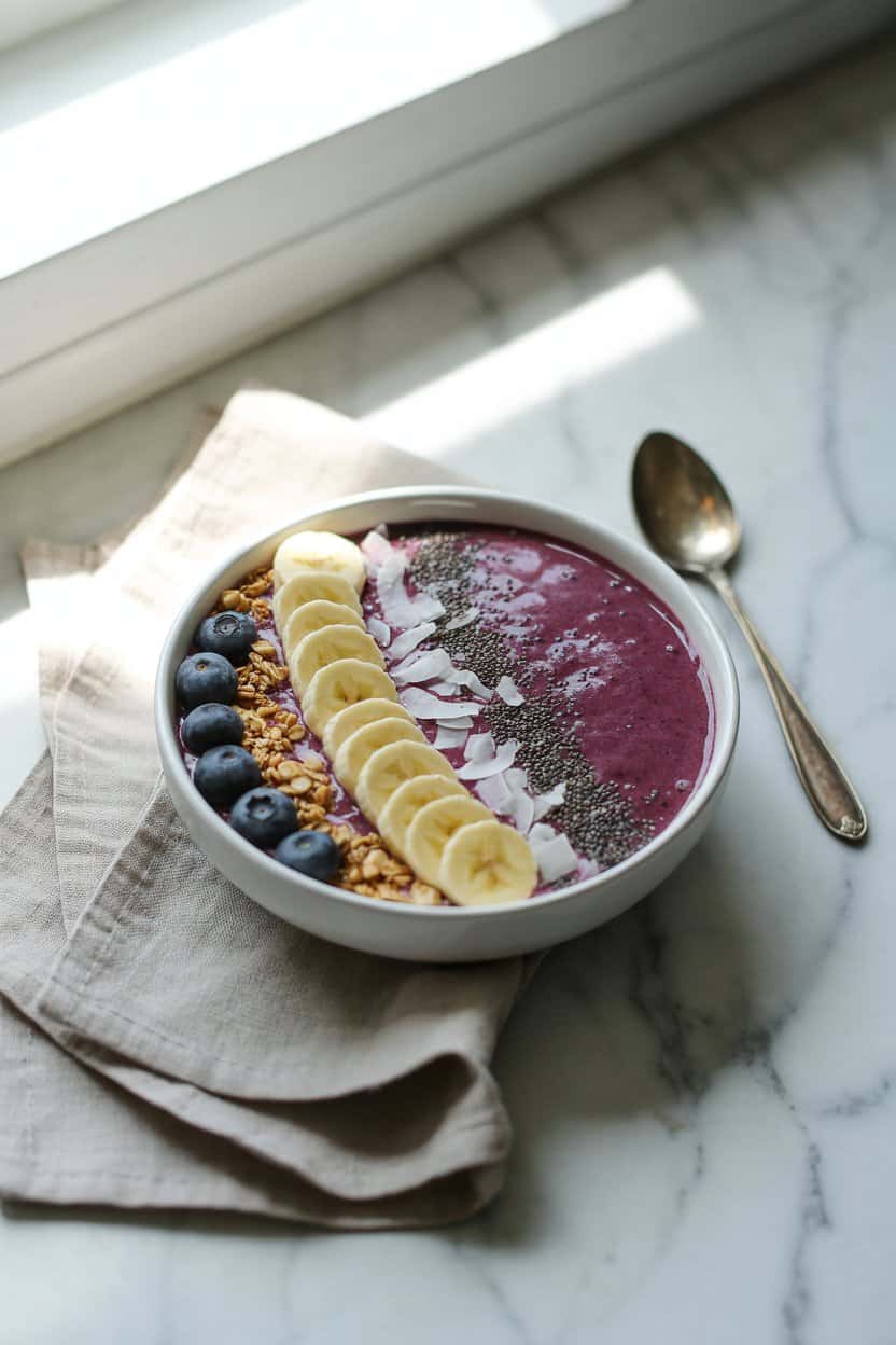 blueberry smoothie bowl